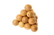 Photo: The pyramid of wooden balls The pyramid of wooden balls