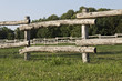 Wooden farm fence