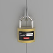 Illustration: New generation of the lock on steel door New generation of the lock on steel door