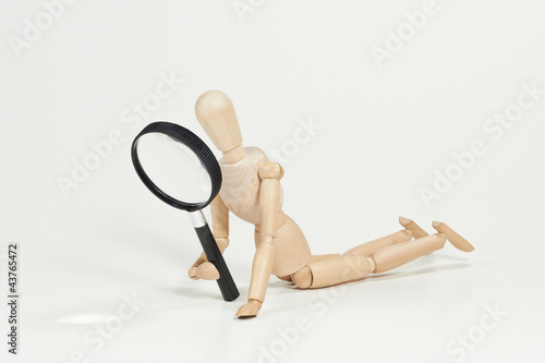 Photo: Looking through magnifying glass Looking through magnifying glass