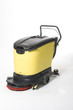 	cleaning floor with machine