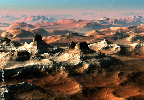 Illustration: Fantasy Landscape - Mountains Fantasy Landscape - Mountains