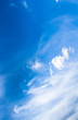 cirrus clouds in blue sky