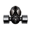 Gas Mask On White Background -...
