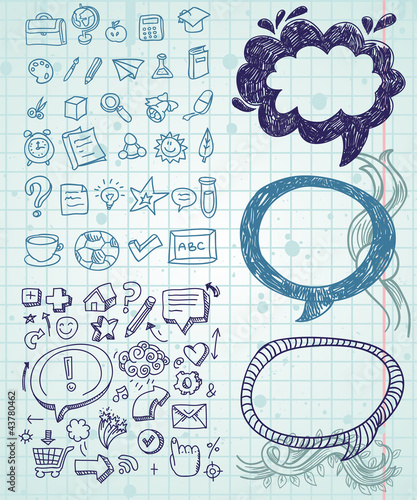 Vector: Set of vector doodles Set of vector doodles