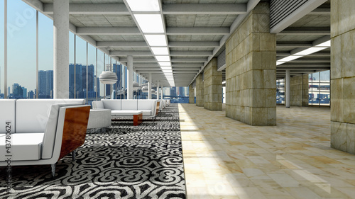 Illustration: lobby louge lobby louge