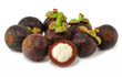 Photo: Stock Photo: Mangosteens fruit on white background Stock Photo: Mangosteens fruit on white background