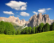 Dolomite peaks, Rosengarten,Val di Fassa, Italy Alps