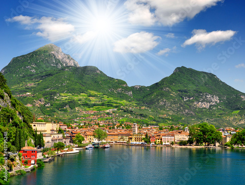Photo: the city of Riva del Garda, Lago di Garda,Italy the city of Riva del Garda, Lago di Garda,Italy