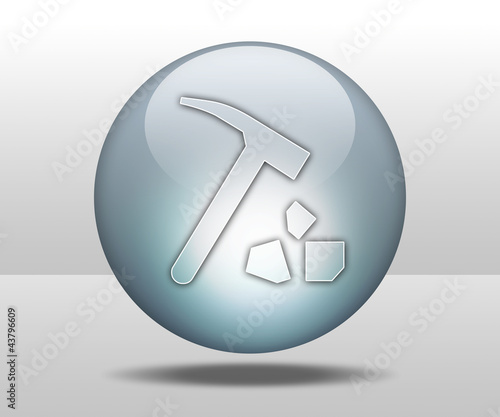 Illustration: Hovering Sphere Button "Rock Collecting" Hovering Sphere Button "Rock Collecting"