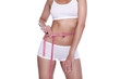 woman and measure tape around her body