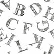 Vector: Seamless pattern font Seamless pattern font