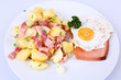 Leberkäse mit Bratkartoffeln