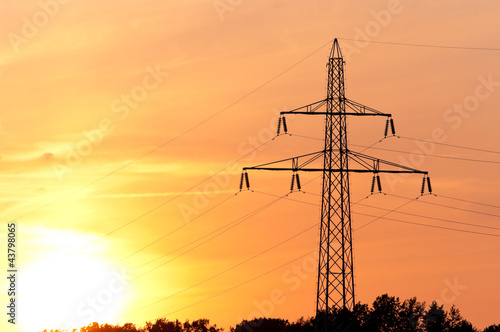 Photo: electricity pylon electricity pylon