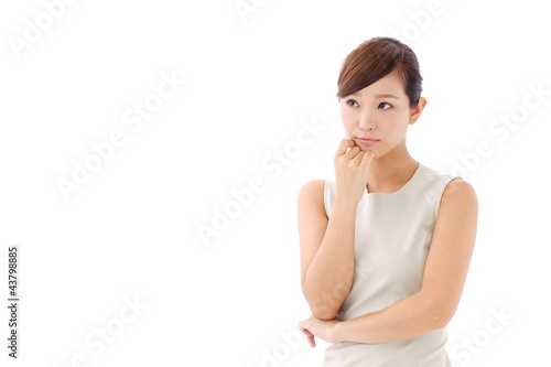 Photo: 考える女性 考える女性
