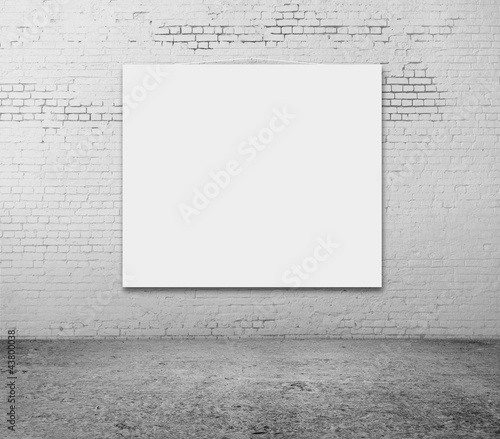 Photo: white blank on wall white blank on wall