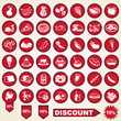 Food icons vector, set of most popular various fruits
