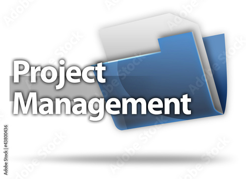 Illustration: 3D Style Folder Icon "Project Management" 3D Style Folder Icon "Project Management"