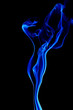smoke isolated on black background