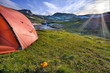 Camping in der Hardangervidda in Norwegen