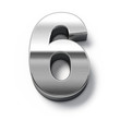 3d Metal numbers - number 6