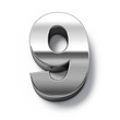 3d Metal numbers - number 9