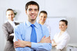 Foto: Young businesswoman in the office Young businesswoman in the office
