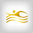 Schwimmen Gold