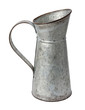 Galvanized Pitcher isolated on white