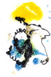 paints on the white paper