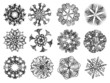 Illustration: Snowflakes winter set Snowflakes winter set