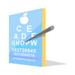 vector icon eye sight test