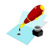 vector icon pen and ink