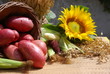 Foto: red organic potatoes red organic potatoes