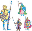 Knights with lance