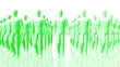 Men Walking Business Concept - Leadership Teamwork seamless loop
