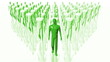 Men Walking Business Concept - Leadership Teamwork seamless loop