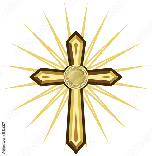 Vector: Golden cross Golden cross