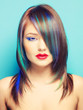 Photo: Lady on bright background Lady on bright background