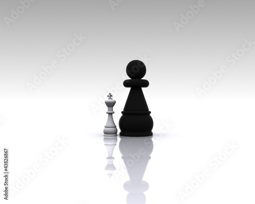Illustration: Chess 3D - Metaphor Chess 3D - Metaphor