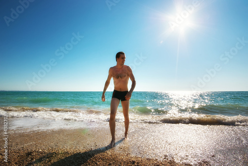 Photo: Man and sea Man and sea