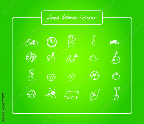 Vector: Free times Icons Free times Icons