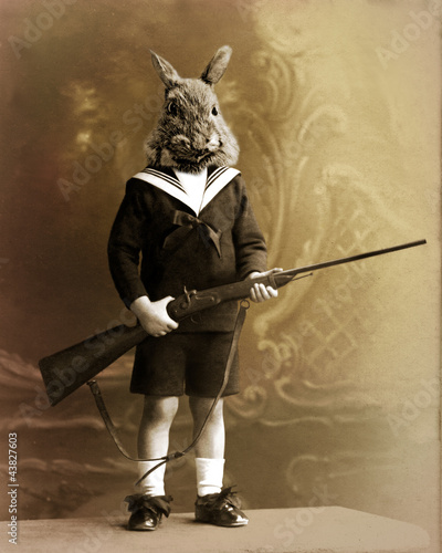 Photo: lapin chasseur lapin chasseur