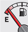 Vector: Empty gas tank Empty gas tank