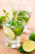 Mojito drink cocktail on the table