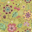 Seamless texture with flowers