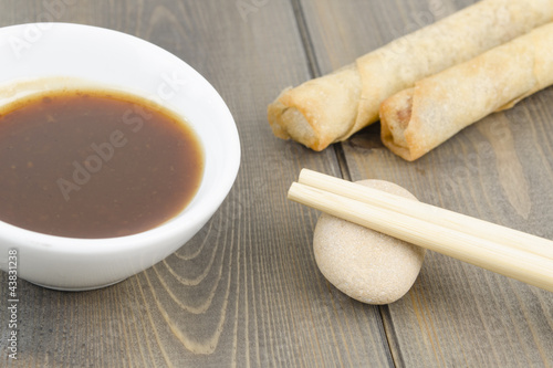 Photo: Duck Spring Rolls - Thin fried duck spring rolls & hoisin sauce Duck Spring Rolls - Thin fried duck spring rolls & hoisin sauce