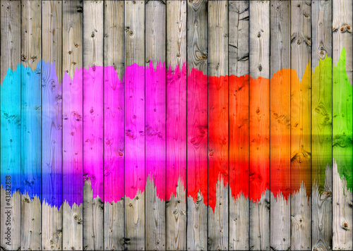 Illustration: Colour Fence bright Colour Fence bright