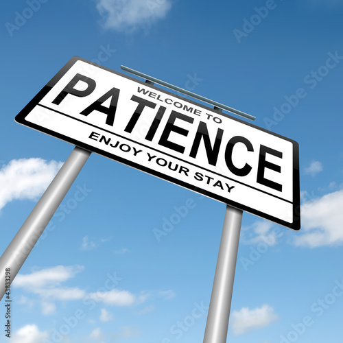 Photo: Patience concept. Patience concept.