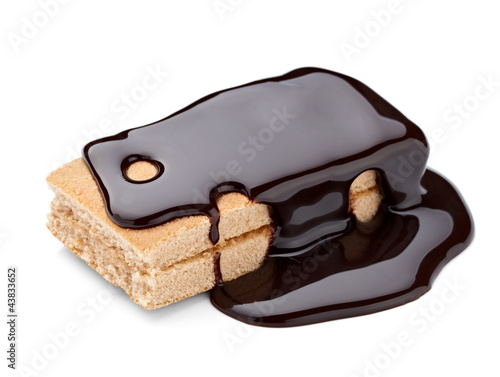 Photo: chocolate syrup and cake sweet dessert food chocolate syrup and cake sweet dessert food